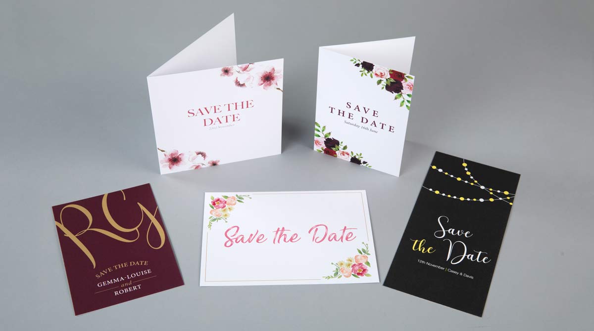 Folded Save The Date Printing